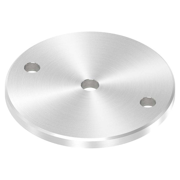 Ankerplatte ø 120mm mit Fase, Stärke 8mm, einseitig geschliffen, mit Rundschliff