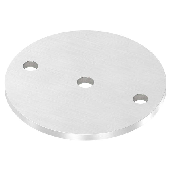 Ankerplatte ø 120mm, Stärke 6mm, einseitig geschliffen, mit Längsschliff