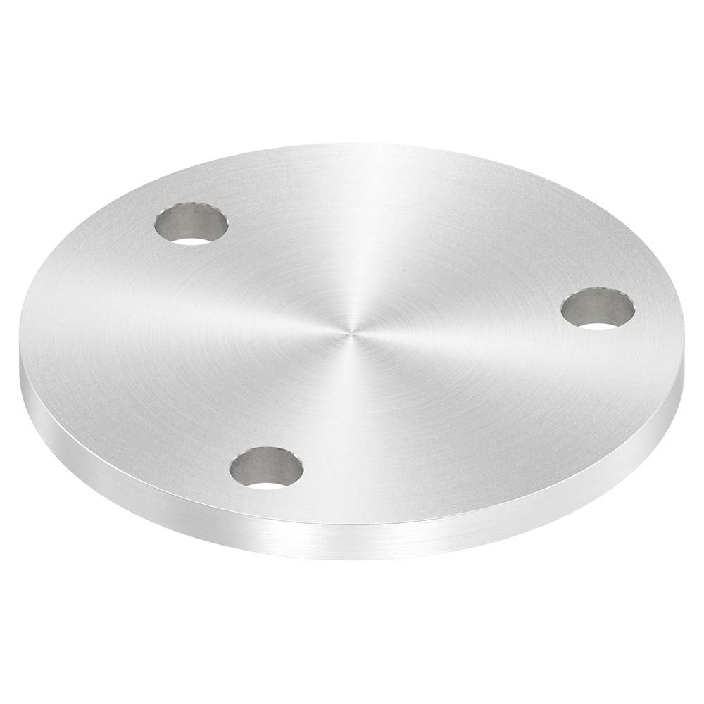 Ronde ø 120mm, Stärke 8mm, mit drei ø 13mm Bohrungen, einseitig geschliffen, mit Rundschliff