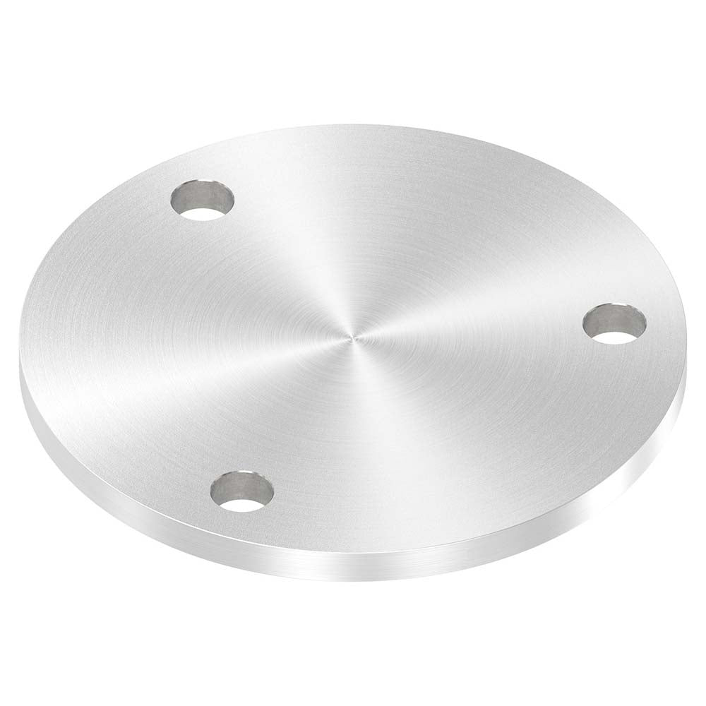 Ronde ø 140mm, Stärke 8mm, mit drei ø 13mm Bohrungen, einseitig geschliffen, mit Rundschliff