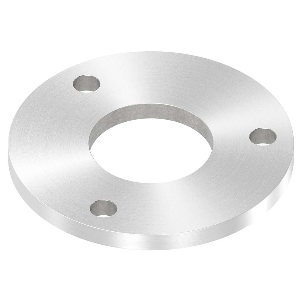 Ronde ø 140mm, Stärke 10mm, mit drei ø 13mm Bohrungen und mittiger ø 60,7mm Bohrung, mit Rundschliff