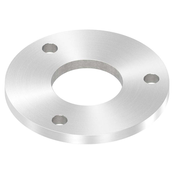 Ronde ø 140mm, Stärke 10mm, mit drei ø 13mm Bohrungen und mittiger ø 60,7mm Bohrung, mit Rundschliff