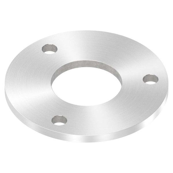 Ronde ø 140mm, Stärke 8mm, mit drei ø 13mm Bohrungen und mittiger ø 60,7mm Bohrung, mit Rundschliff