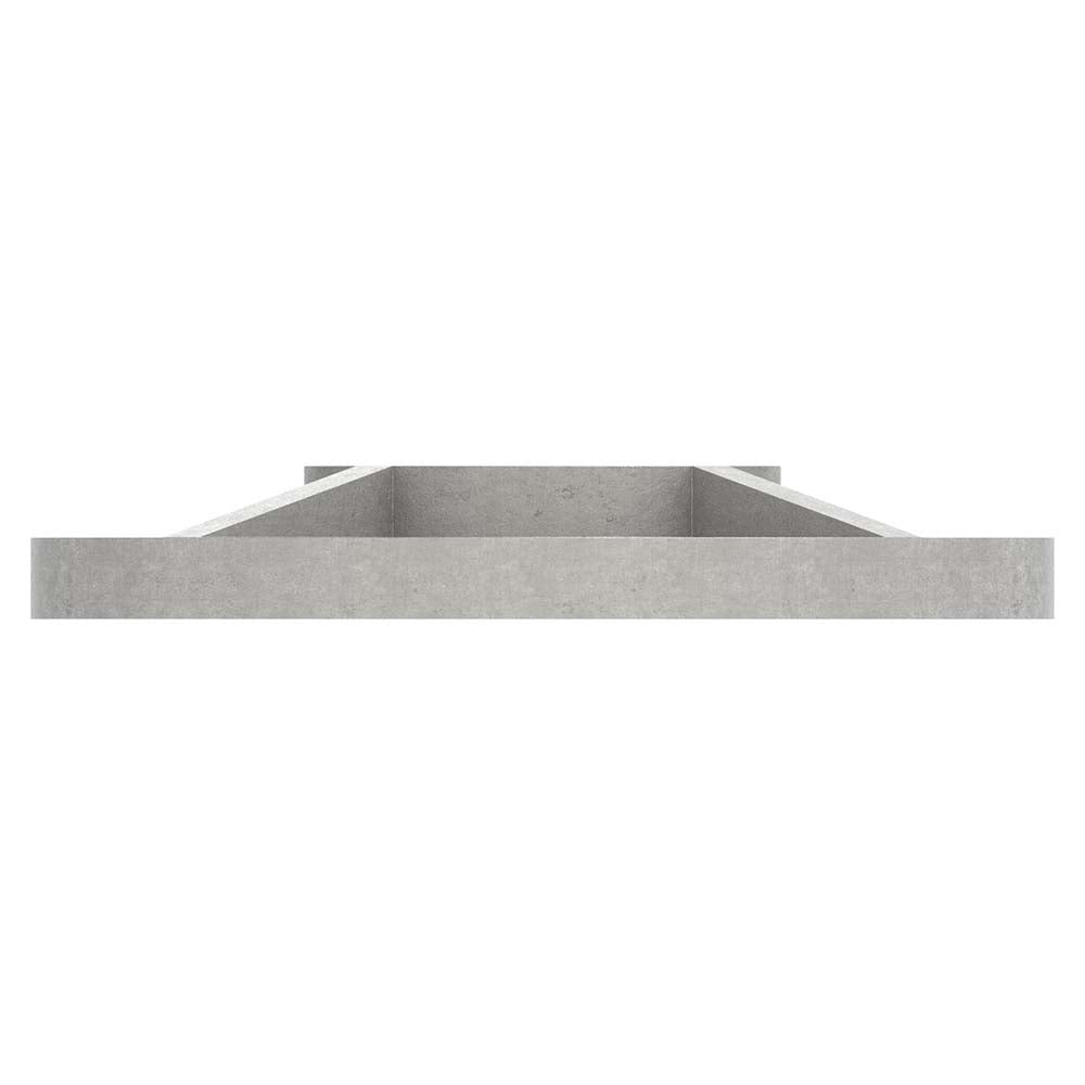 Ankerplatte ø 100 x 8mm, Höhe 15mm, mit 2 x ø 11mm und 2 x ø 4mm Bohrung, für Rohr ø 42,4mm, in V4A