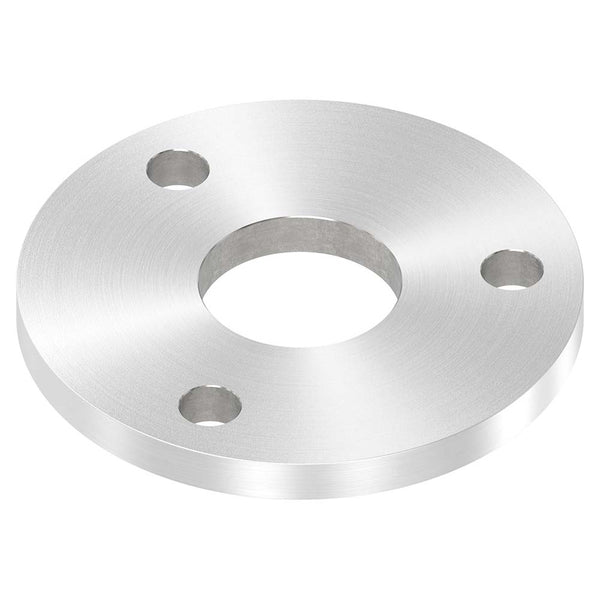 Ronde ø 120mm, Stärke 10mm, mit drei ø 13mm Bohrungen und mittiger ø 42,8mm Bohrung, mit Rundschliff