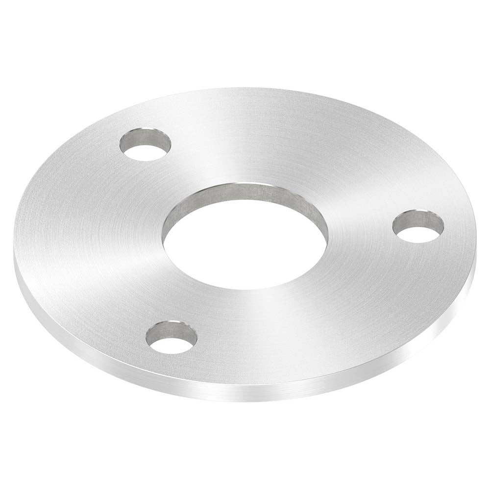 Ronde ø 120mm, Stärke 6mm, mit drei ø 13mm Bohrungen und mittiger ø 42,8mm Bohrung, mit Rundschliff