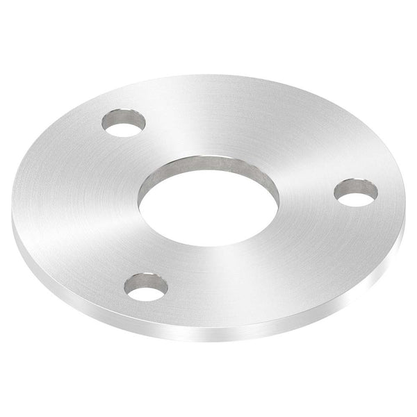 Ronde ø 120mm, Stärke 6mm, mit drei ø 13mm Bohrungen und mittiger ø 42,8mm Bohrung, mit Rundschliff