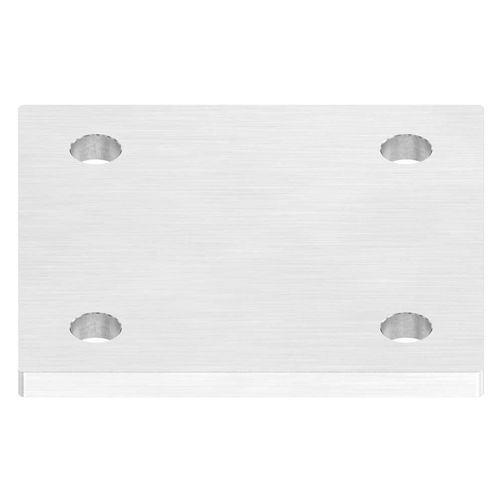Ankerplatte 120 x 120mm, Stärke 8mm, mit vier ø 13mm Bohrungen, einseitig geschliffen