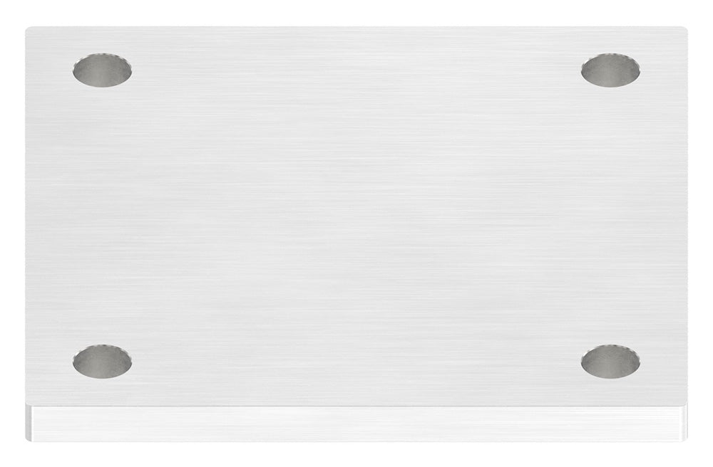 Ankerplatte 150 x 150mm, Stärke 10mm, mit vier ø 13mm Bohrungen, einseitig geschliffen
