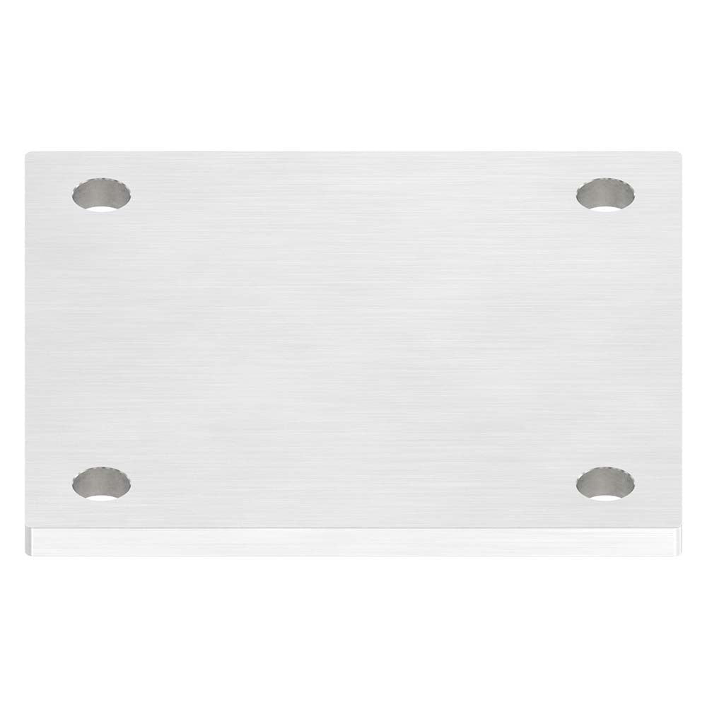 Ankerplatte 150 x 150mm, Stärke 8mm, mit vier ø 14mm Bohrungen, einseitig geschliffen