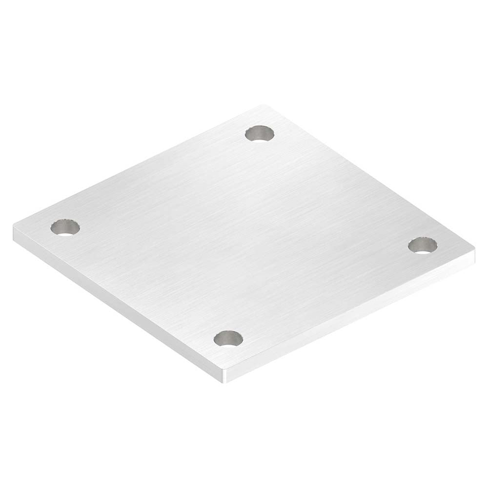 Ankerplatte 150 x 150mm, Stärke 8mm, mit vier ø 14mm Bohrungen, einseitig geschliffen