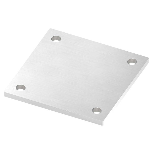 Ankerplatte 150 x 150mm, Stärke 8mm, mit vier ø 14mm Bohrungen, einseitig geschliffen