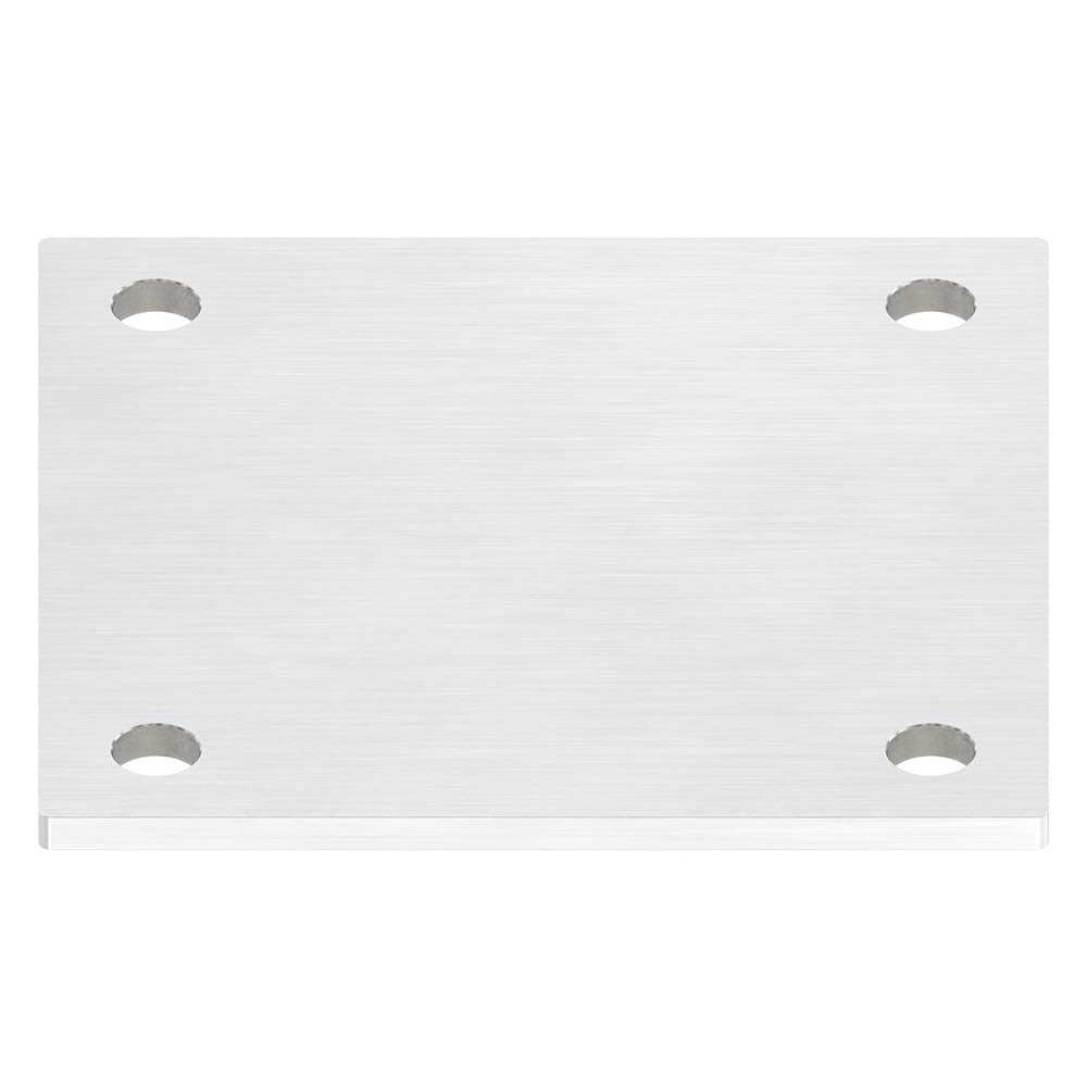 Ankerplatte 150 x 150mm, Stärke 6mm, mit vier ø 14mm Bohrungen, einseitig geschliffen
