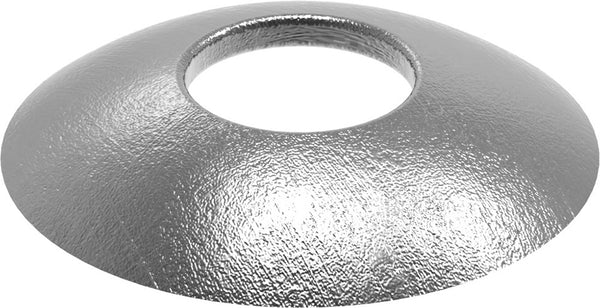 Gewölbte Schale ø 33,7mm, Stärke 3mm, zum Aufschweißen, mit ø 12,3mm Mittelbohrung, Stahl roh