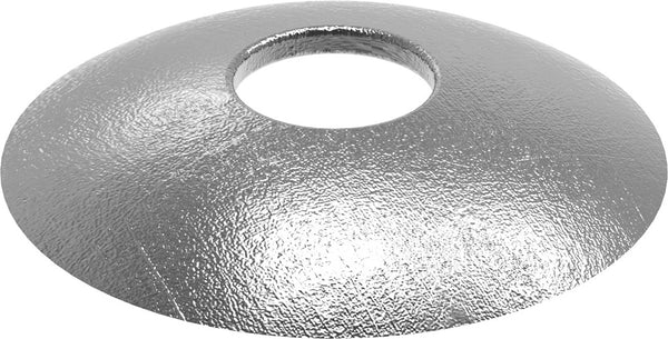 Gewölbte Schale ø 42,4mm, Stärke 3mm, zum Aufschweißen, mit ø 12,3mm Mittelbohrung, Stahl roh