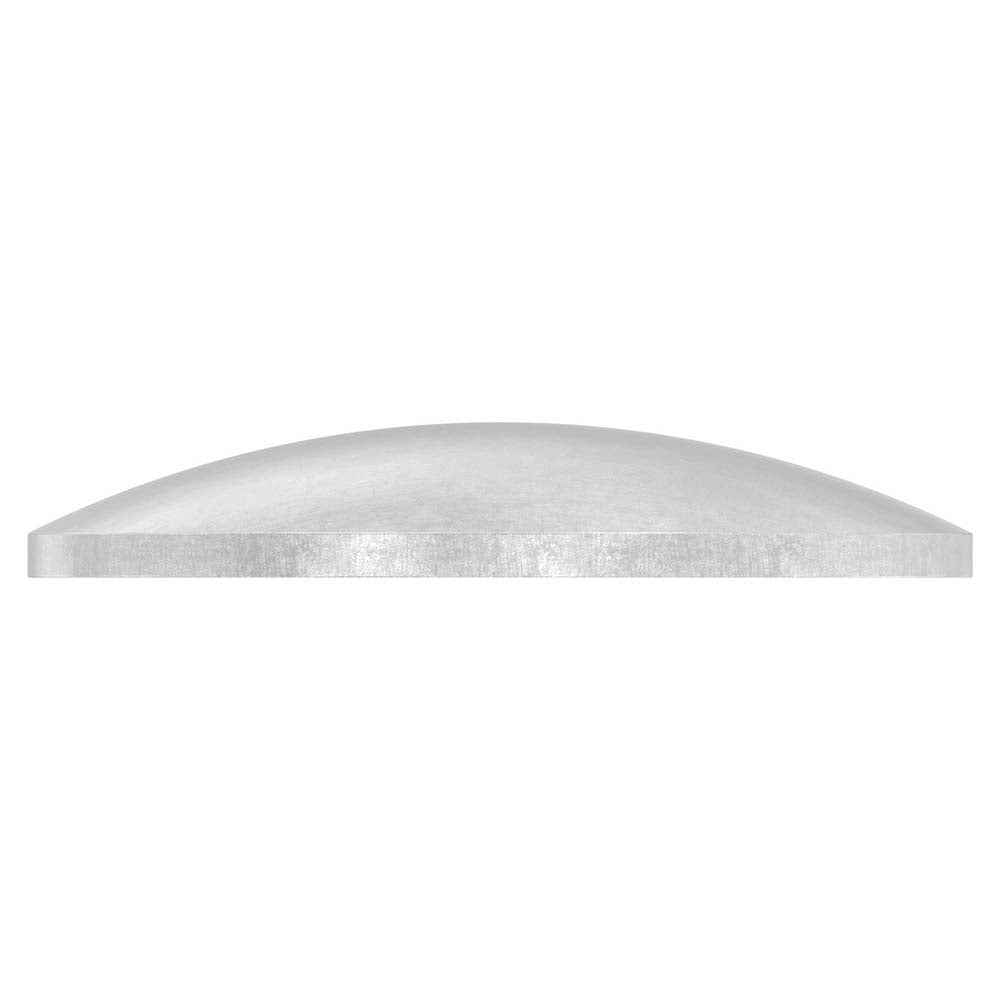 Gewölbte V4A Schale ø 42,4mm, ungeschliffen, zum Aufschweißen