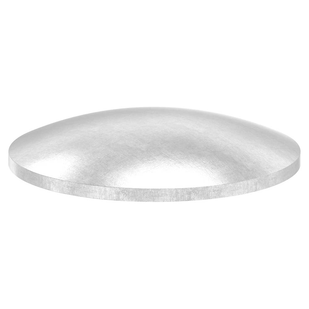 Gewölbte V4A Schale ø 42,4mm, ungeschliffen, zum Aufschweißen