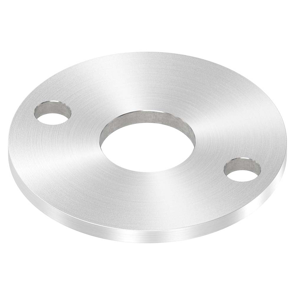 Ronde ø 100mm, Stärke 6mm, mit zwei ø 13mm Bohrungen und mittiger ø 34,1mm Bohrung, mit Rundschliff