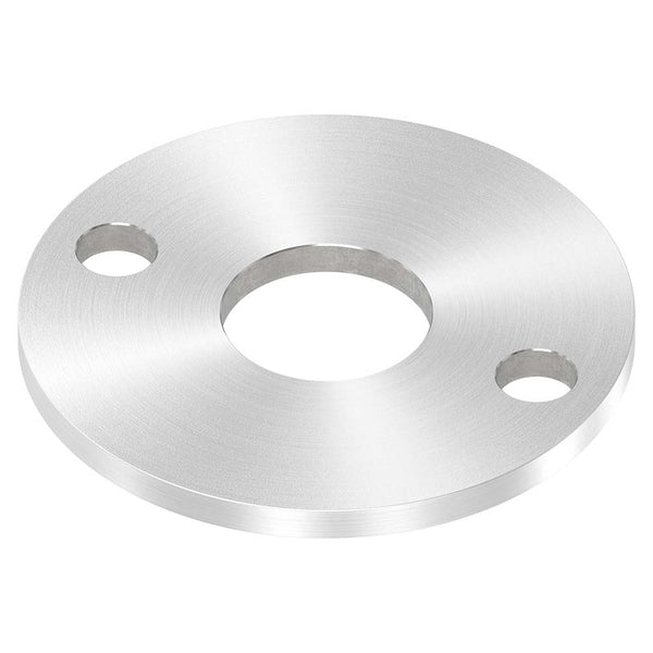 Ronde ø 100mm, Stärke 6mm, mit zwei ø 13mm Bohrungen und mittiger ø 34,1mm Bohrung, mit Rundschliff