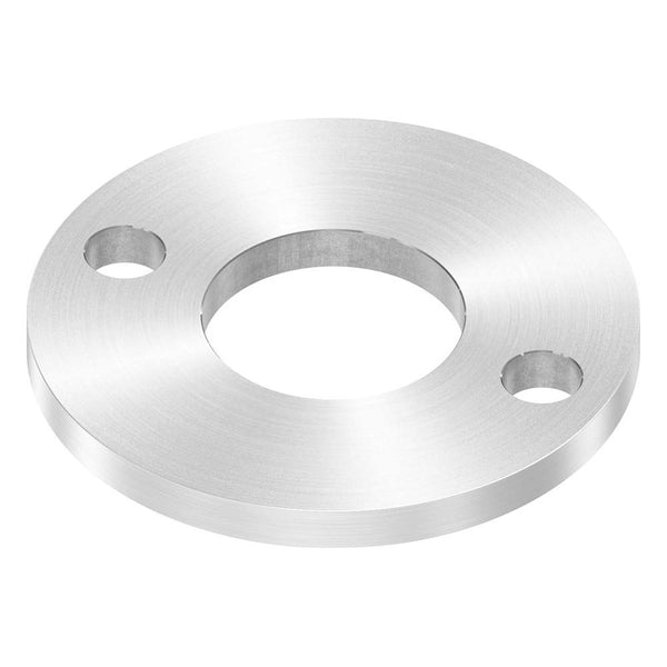 Ronde ø 100mm, Stärke 8mm, mit zwei ø 13mm Bohrungen und mittiger ø 42,8mm Bohrung, mit Rundschliff