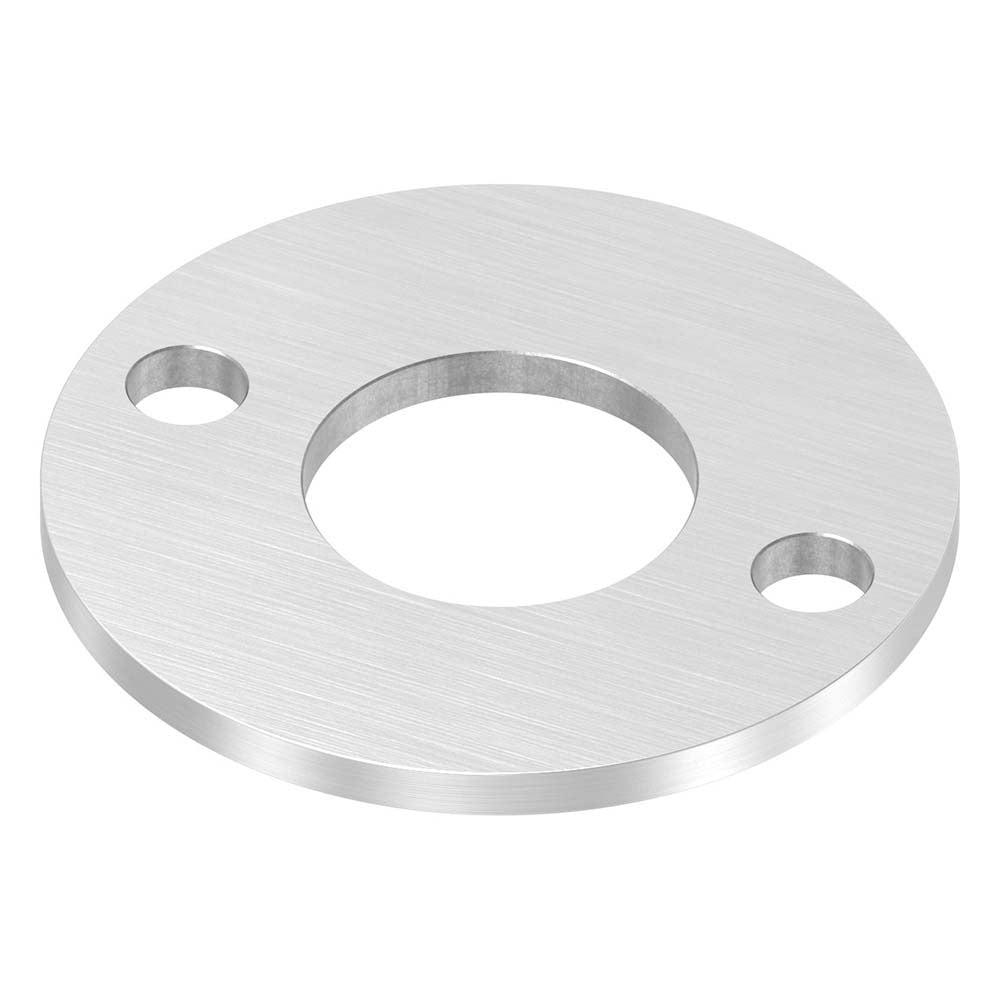 Ronde ø 100mm, Stärke 6mm, mit zwei ø 13mm Bohrungen und mittiger ø 42,8mm Bohrung, mit Längsschliff