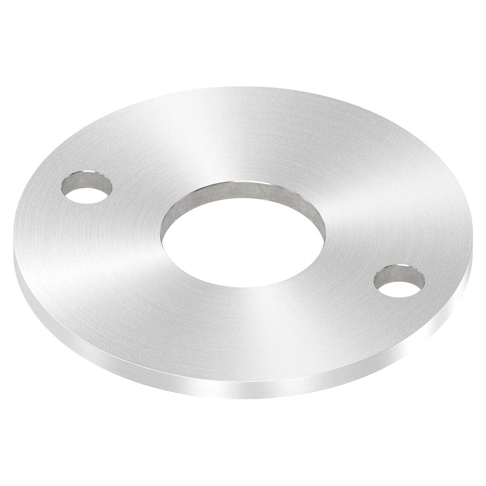 Ronde ø 120mm, Stärke 6mm, mit zwei ø 13mm Bohrungen und mittiger ø 42,8mm Bohrung, mit Rundschliff