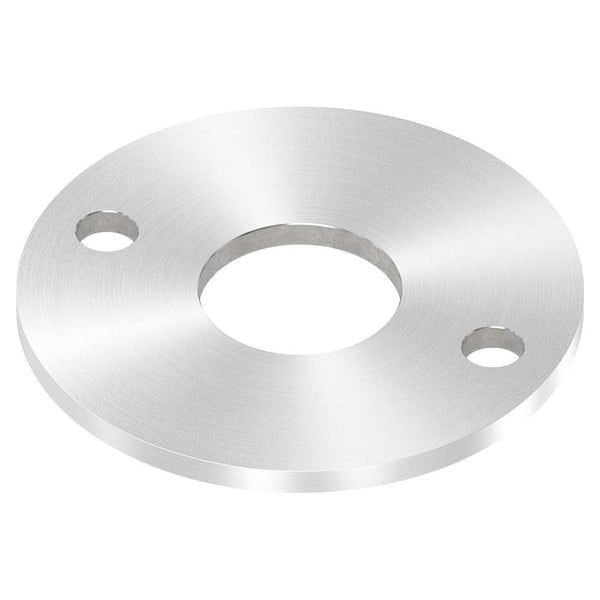 Ronde ø 120mm, Stärke 6mm, mit zwei ø 13mm Bohrungen und mittiger ø 42,8mm Bohrung, mit Rundschliff