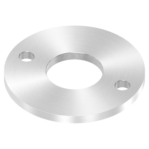 Ronde ø 120mm, Stärke 8mm, mit zwei ø 13mm Bohrungen und mittiger ø 48,7mm Bohrung, mit Rundschliff
