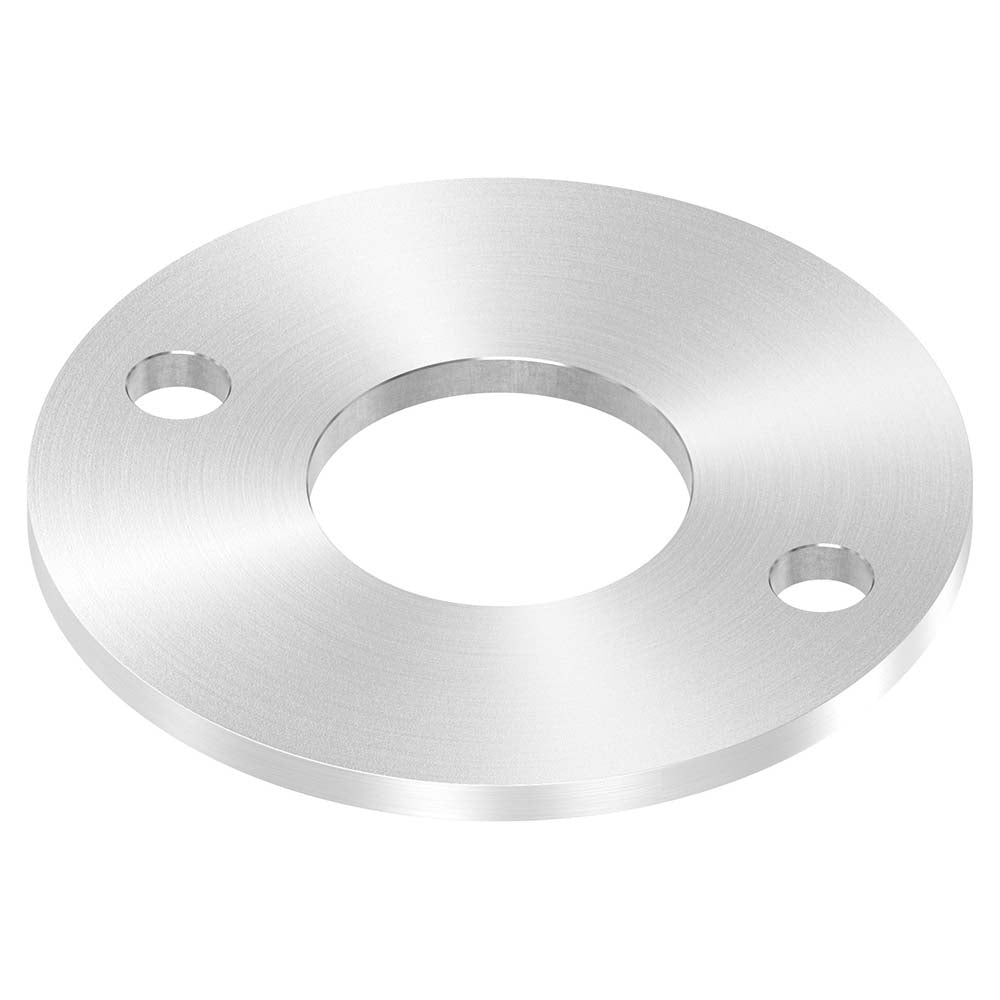 Ronde ø 120mm, Stärke 6mm, mit zwei ø 13mm Bohrungen und mittiger ø 48,7mm Bohrung, mit Rundschliff