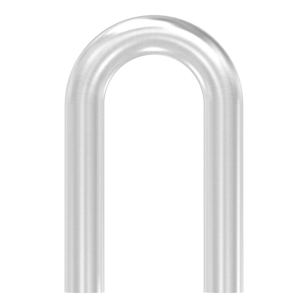 180° Anschweißbogen, Radius-Mitte: 74mm, für Rohr ø 42,4mm, Wandstärke 2,5mm, geschliffen