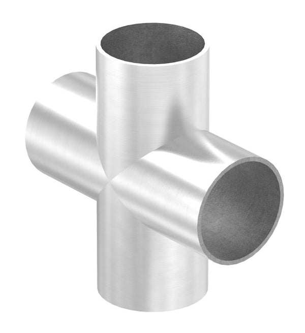Kreuzstück zum Anschweißen, für Rohr ø 48,3mm, Wandstärke 2,0mm, geschliffen
