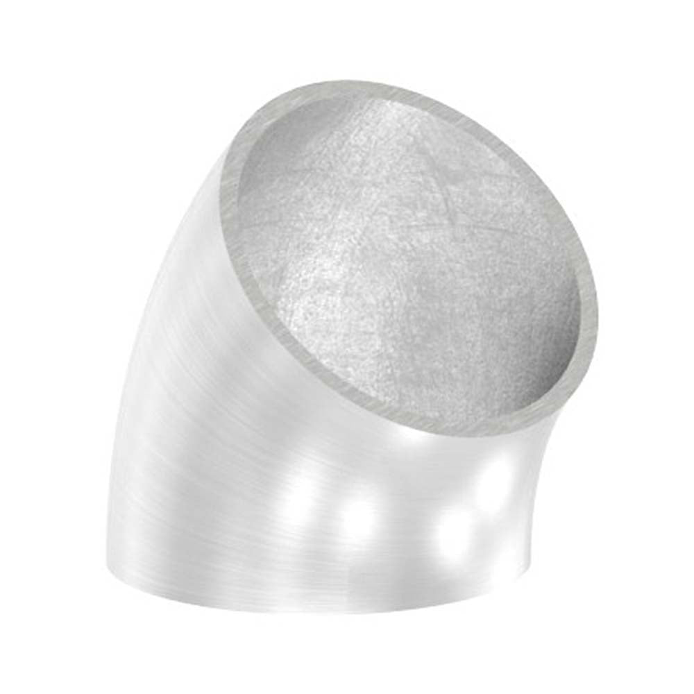 45° Bogen zum Anschweißen, für Rohr ø 42,4mm, Wandstärke 2,0mm, geschliffen