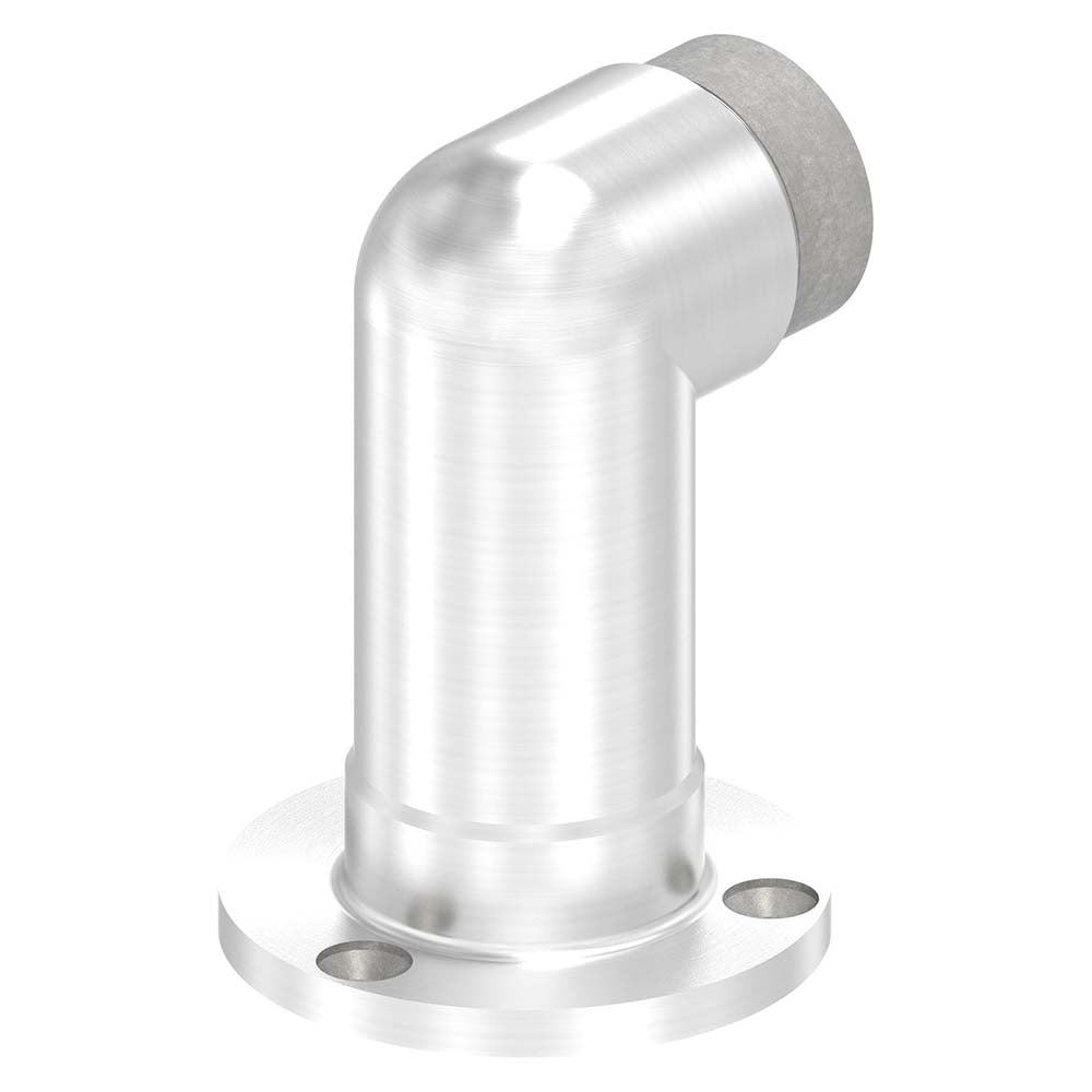 Wandhalterung lang mit 90° Eckverbindung, für Rohr 42,4 x 2,0 mm, in V2A Edelstahl