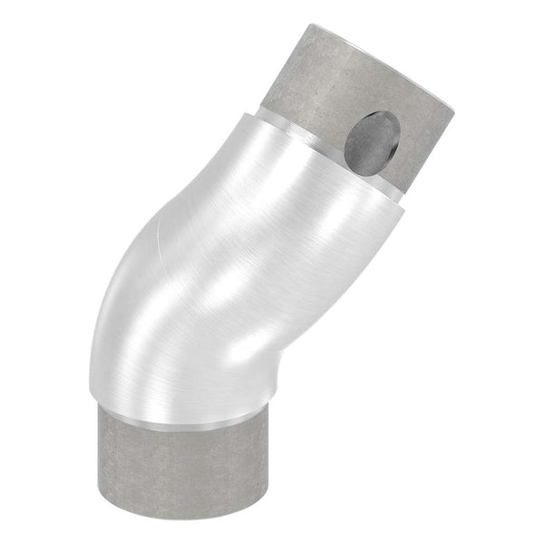 Rohrbogen 90°, stufenlos verstellbar, für Rohr 42,4 x 2,0mm, in V4A