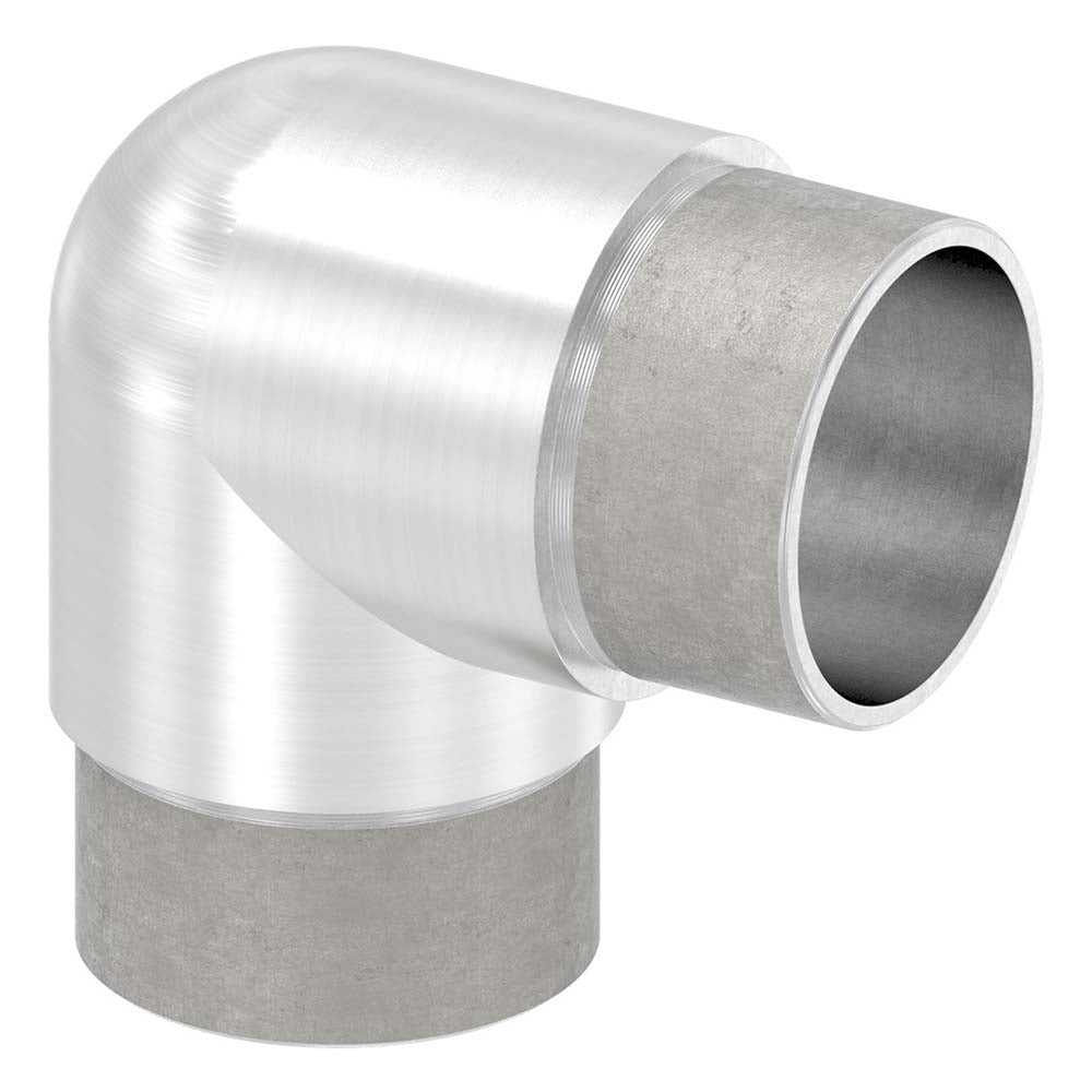 Rohrbogen 90° eng, für Rohr 42,4 x 2,0mm, in V4A