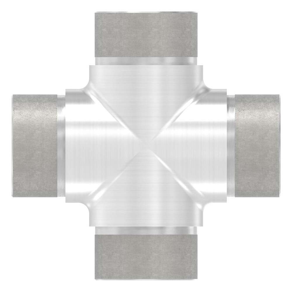 Kreuzstück mit gleichen Abgängen, für Rohr 42,4 x 2,0mm