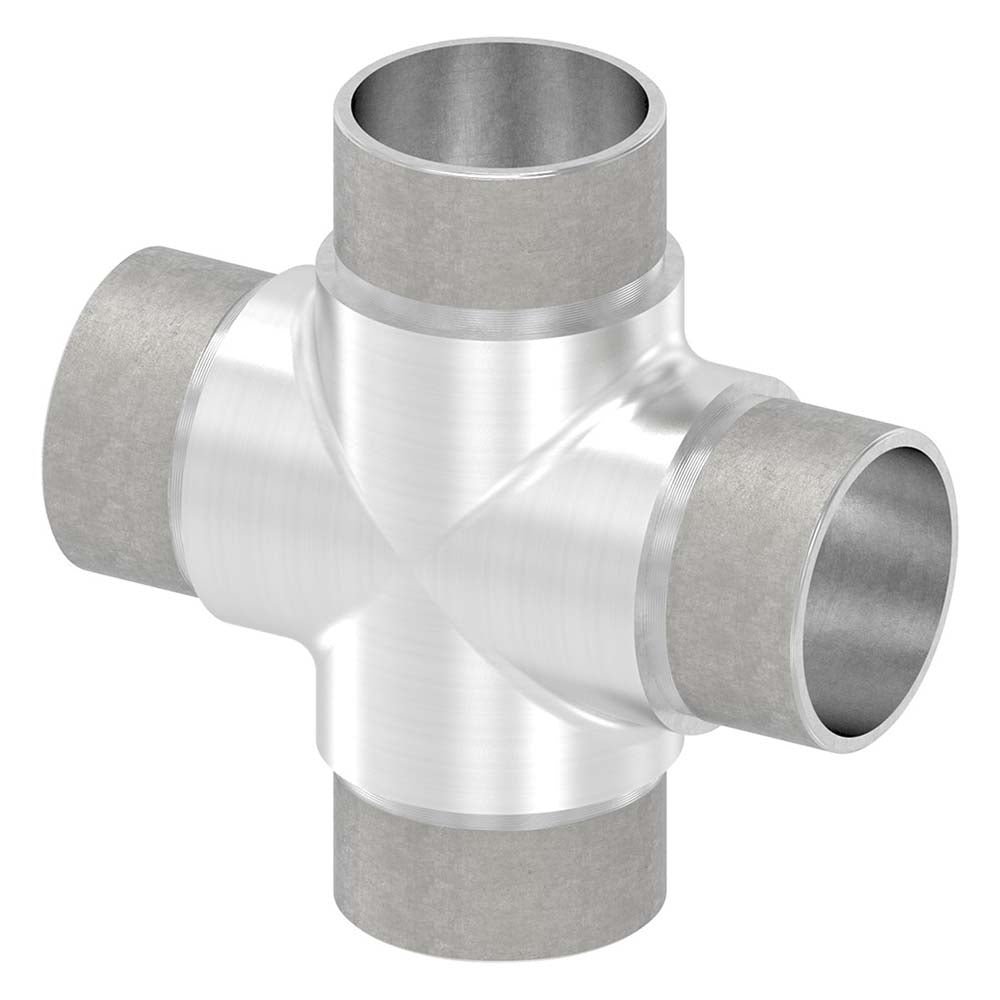 Kreuzstück mit gleichen Abgängen, für Rohr 42,4 x 2,0mm