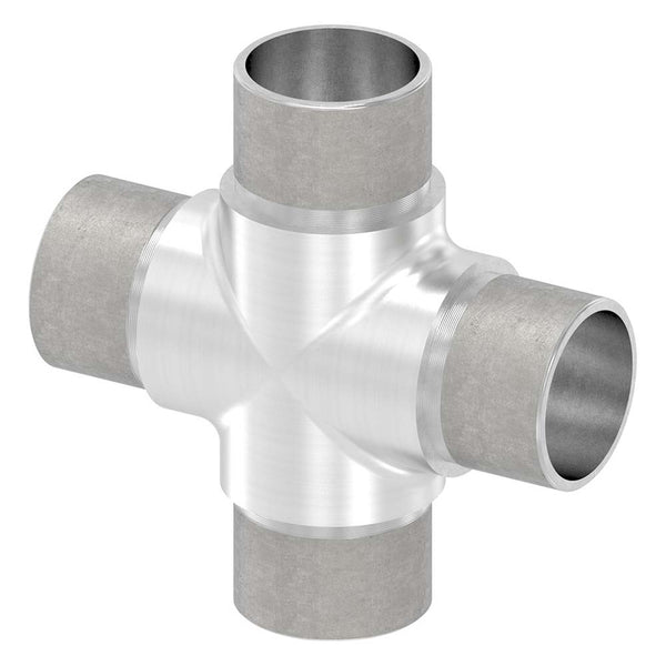 Kreuzstück mit gleichen Abgängen, für Rohr 33,7 x 2,0mm