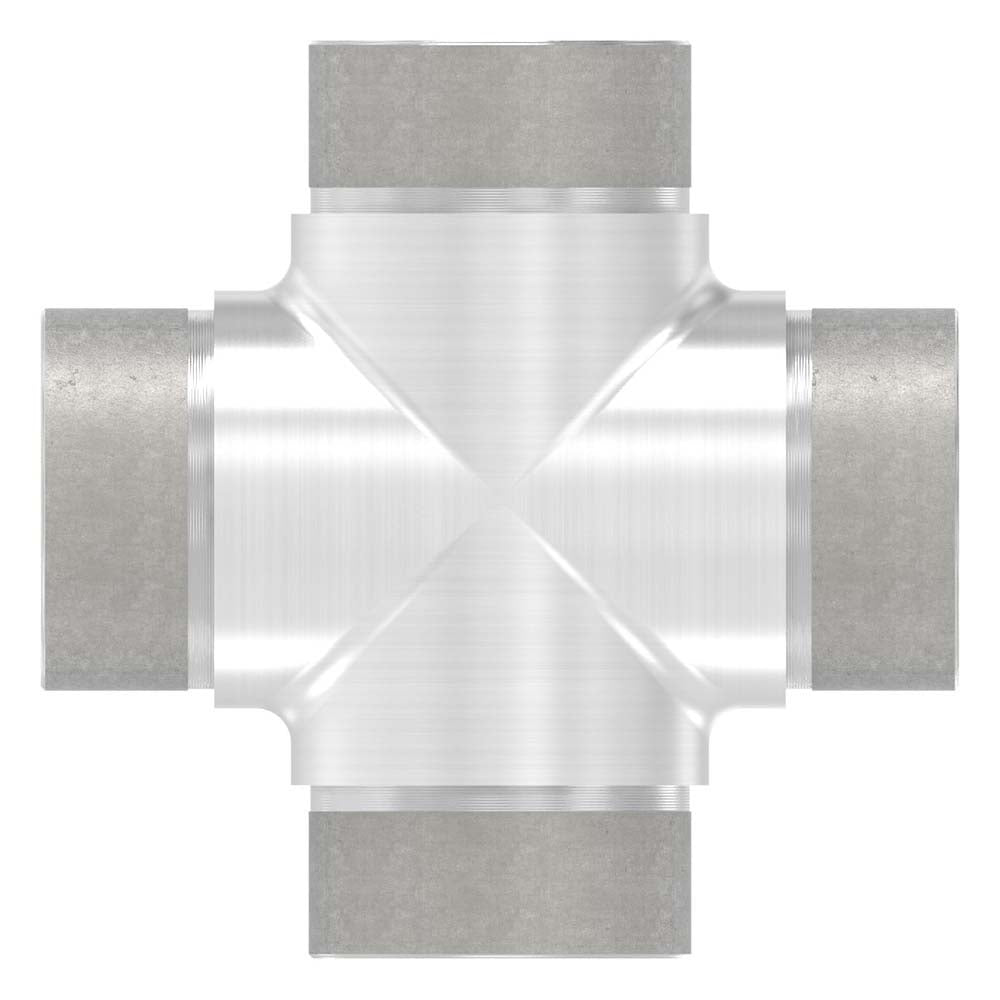 Kreuzstück mit gleichen Abgängen, für Rohr 48,3 x 2,0mm