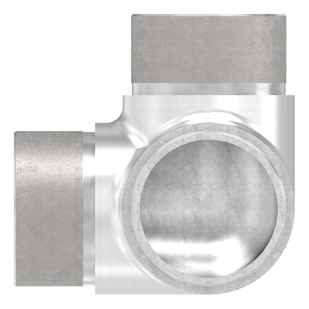 90° Ecke mit Abgang, für Rohr 42,4 x 2,0mm