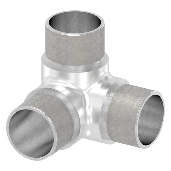 90° Ecke mit Abgang, für Rohr 33,7 x 2,0mm