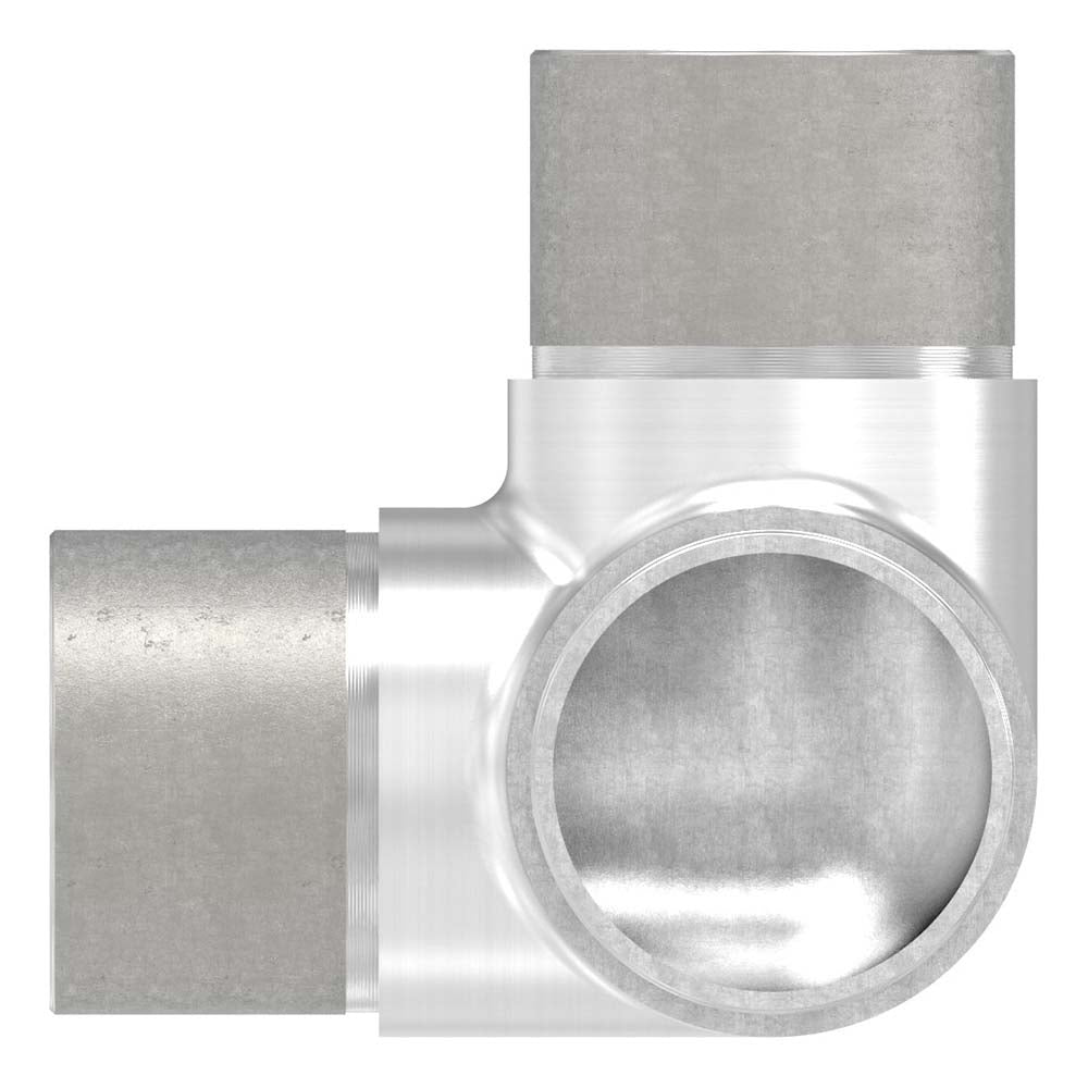 90° Ecke mit Abgang, für Rohr 48,3 x 2,0mm