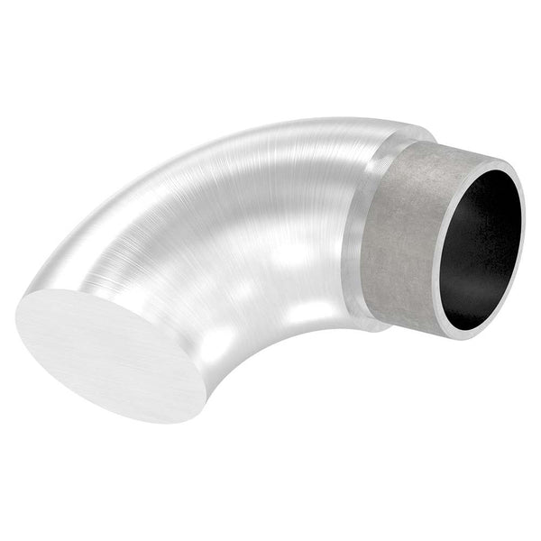 Endbogen 90°, flacher Abschluss, zum Stecken und Kleben, für Rohr 42,4 x 2,6mm