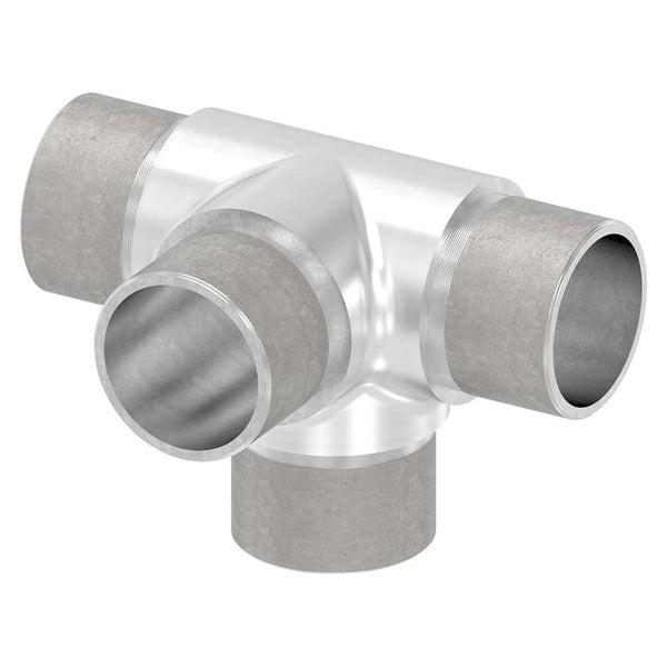 T-Stück mit seitlichem Abgang, zum Stecken, für Rohr 33,7 x 2,0mm