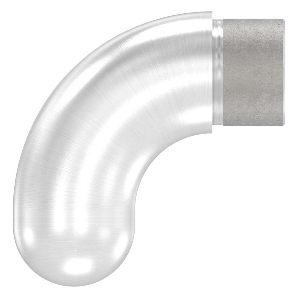 Endbogen 90°, runder Abschluss, zum Stecken und Kleben, für Rohr 33,7 x 2,0mm