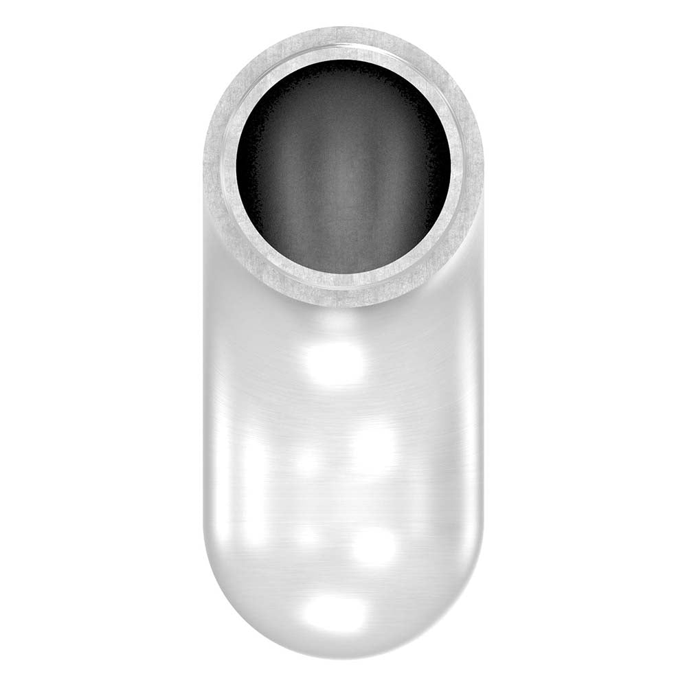 Endbogen 90°, runder Abschluss, zum Stecken und Kleben, für Rohr 33,7 x 2,0mm