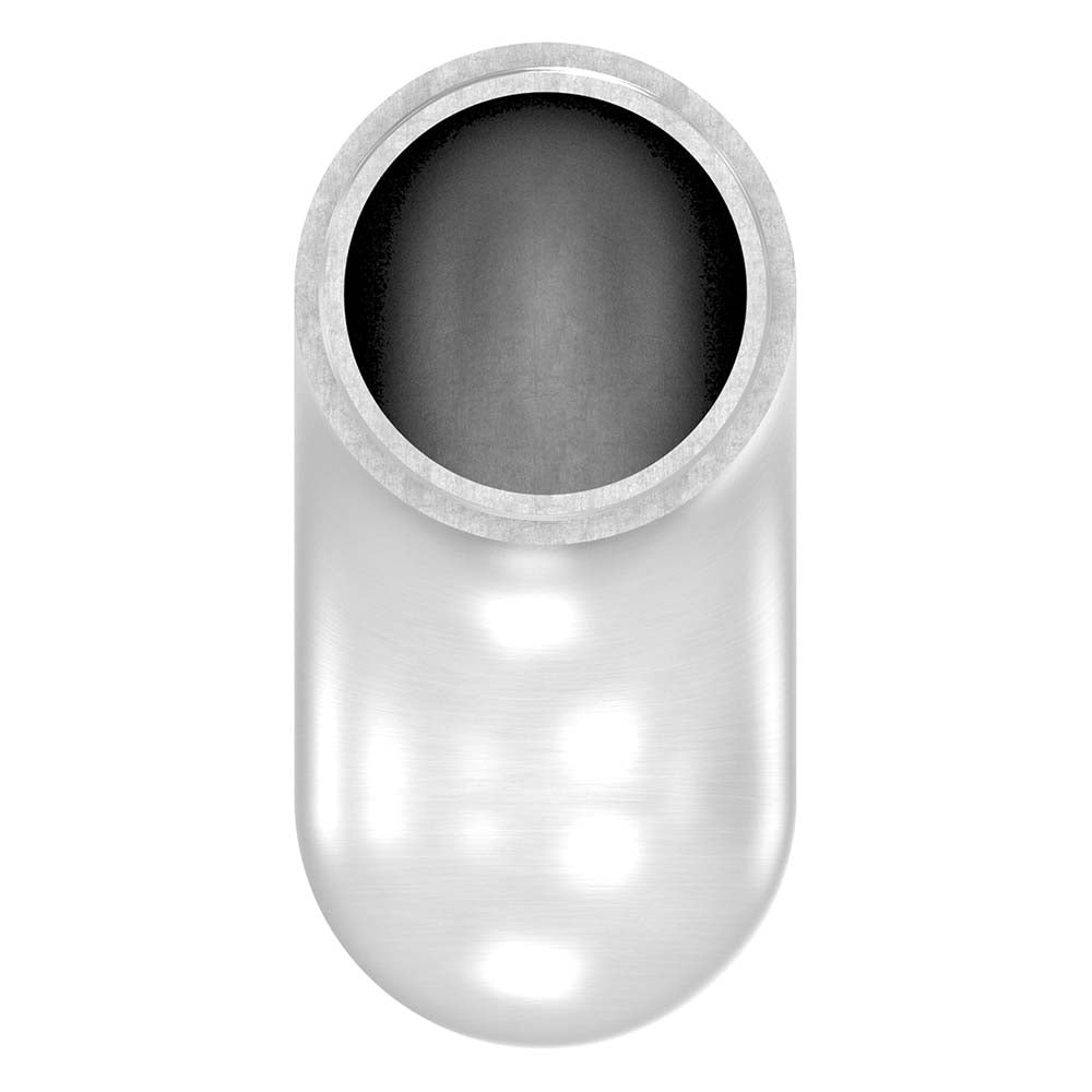 Endbogen 90°, runder Abschluss, zum Stecken und Kleben, für Rohr 42,4 x 2,0mm