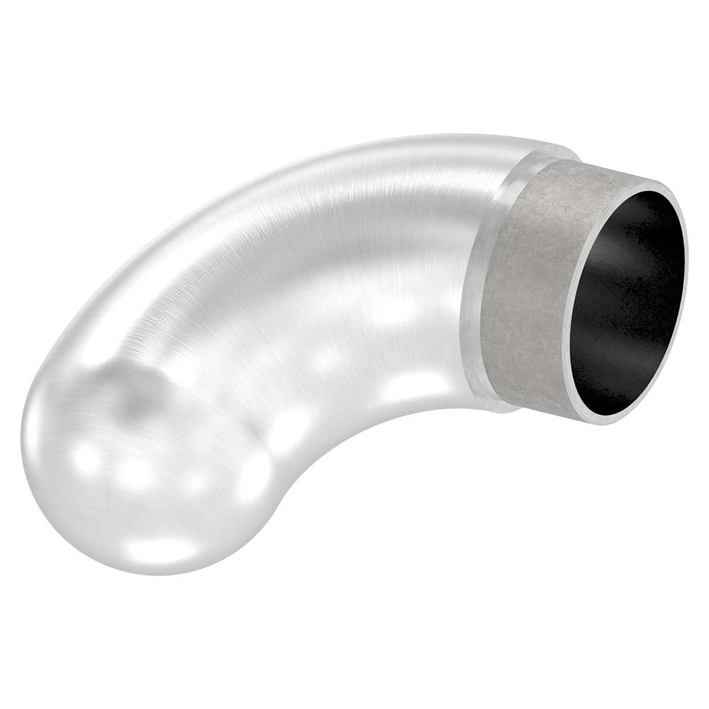Endbogen 90°, runder Abschluss, zum Stecken und Kleben, für Rohr 48,3 x 2,0mm