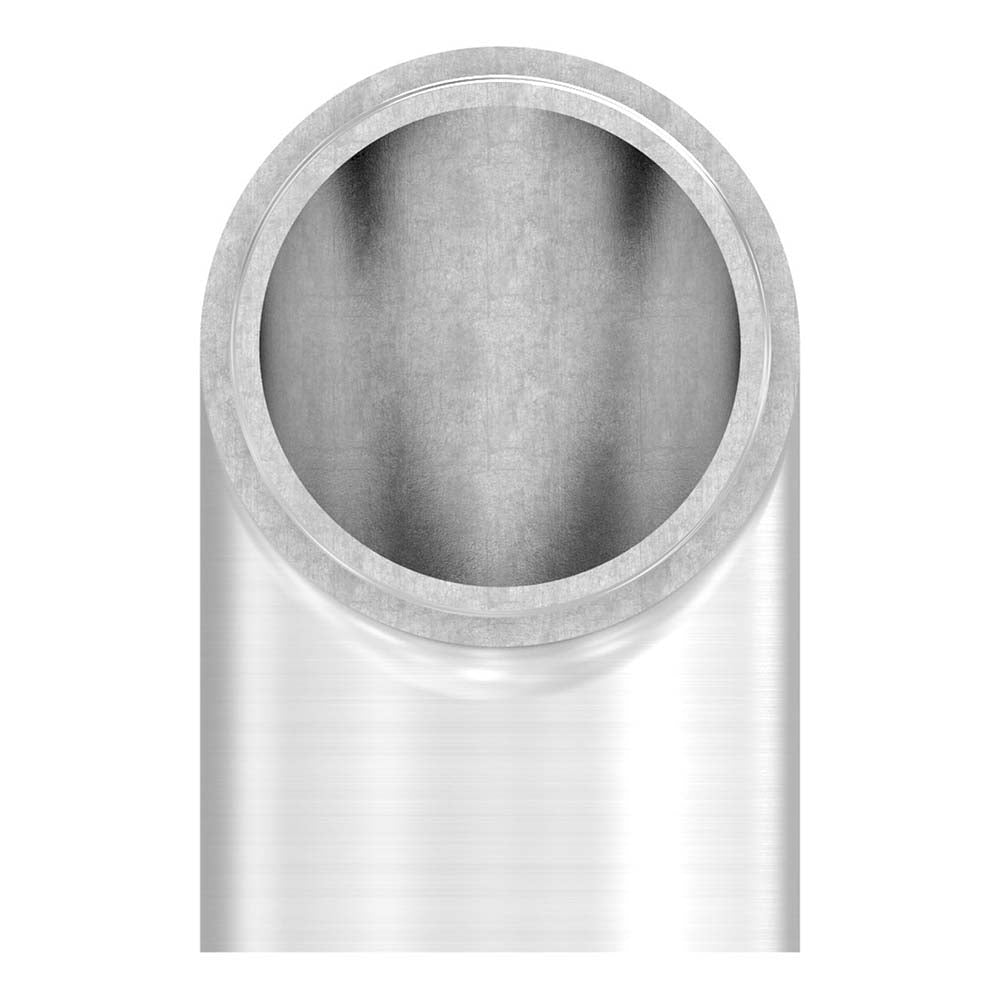 Endbogen 90° scharf, flacher Abschluss, zum Stecken und Kleben, für Rohr 42,4 x 2,0mm