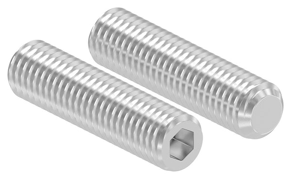 Gewindestift, M10 x 40mm, mit Innensechskant, aus V2A Edelstahl